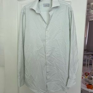 Perry Ellis Portfolio Printed Long Sleeve SZ 15.5